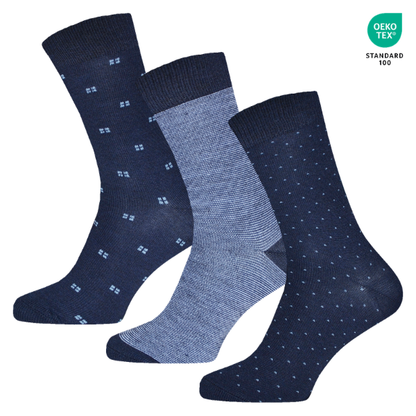 COTTONELITE™ – ȘOSETE PREMIUM DIN BUMBAC 3 ÎN 1 CU CERTIFICAT OEKO-TEX (3 ÎN PACHET) - 8,96 lei per bc.