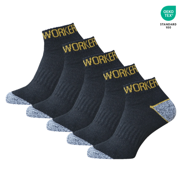 WORKERPRO™ – ȘOSETE DE LUCRU BĂRBĂTEȘTI 5 ÎN 1 CU CERTIFICAT OEKO-TEX (5 ÎN PACHET) - 7,38 lei per bc.