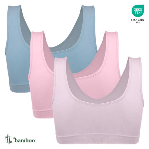 BAMBOOFLEX™ – SUTIEN FĂRĂ CUSĂTURI CU BUREȚI (3 ÎN PACHET) - 26,30 lei per bc.