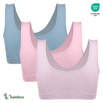 BAMBOOFLEX™ – SUTIEN FĂRĂ CUSĂTURI CU BUREȚI (3 ÎN PACHET) - 26,30 lei per bc.