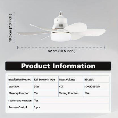 BREEZELITE™ - VENTILATOR DE TAVAN CU ILUMINARE