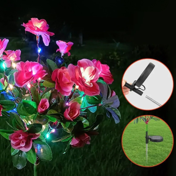 FLORABRIGHT™ – LAMPĂ SOLARĂ DE GRĂDINĂ ÎN FORMĂ DE FLOARE