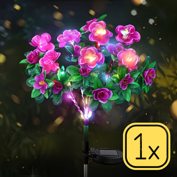 FLORABRIGHT™ – LAMPĂ SOLARĂ DE GRĂDINĂ ÎN FORMĂ DE FLOARE