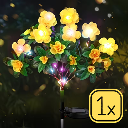 FLORABRIGHT™ – LAMPĂ SOLARĂ DE GRĂDINĂ ÎN FORMĂ DE FLOARE