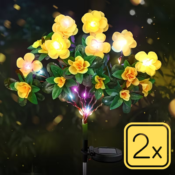 FLORABRIGHT™ – LAMPĂ SOLARĂ DE GRĂDINĂ ÎN FORMĂ DE FLOARE
