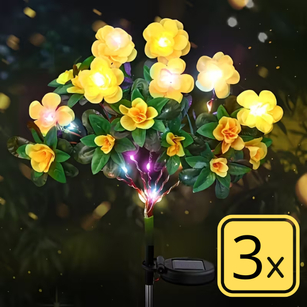 FLORABRIGHT™ – LAMPĂ SOLARĂ DE GRĂDINĂ ÎN FORMĂ DE FLOARE