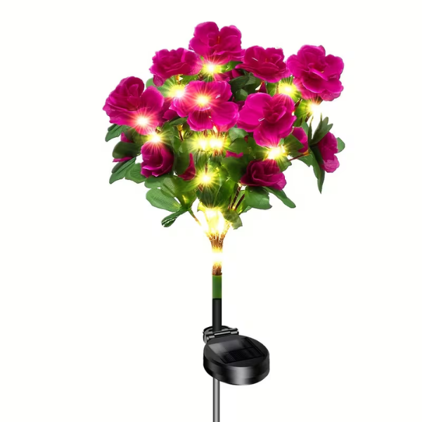 FLORABRIGHT™ – LAMPĂ SOLARĂ DE GRĂDINĂ ÎN FORMĂ DE FLOARE