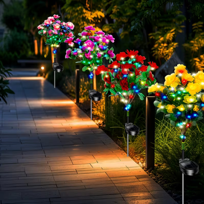 FLORABRIGHT™ – LAMPĂ SOLARĂ DE GRĂDINĂ ÎN FORMĂ DE FLOARE