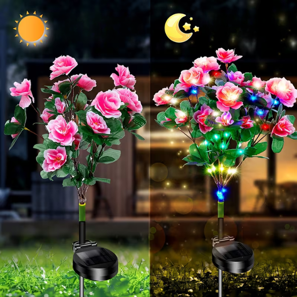 FLORABRIGHT™ – LAMPĂ SOLARĂ DE GRĂDINĂ ÎN FORMĂ DE FLOARE