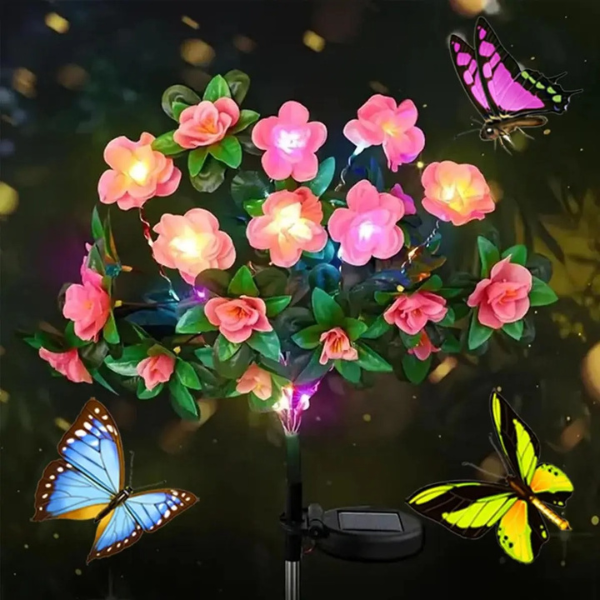 FLORABRIGHT™ – LAMPĂ SOLARĂ DE GRĂDINĂ ÎN FORMĂ DE FLOARE