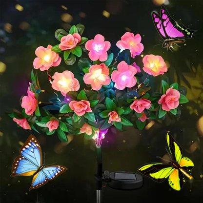 FLORABRIGHT™ – LAMPĂ SOLARĂ DE GRĂDINĂ ÎN FORMĂ DE FLOARE