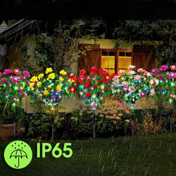 FLORABRIGHT™ – LAMPĂ SOLARĂ DE GRĂDINĂ ÎN FORMĂ DE FLOARE