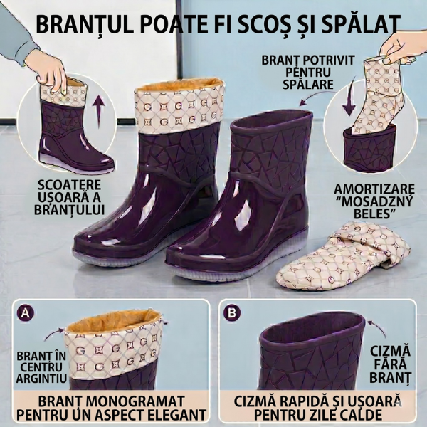 COMFORT - ÎNCĂLȚĂMINTE DE GRĂDINĂ CU ȘOSETE DETAȘABILE